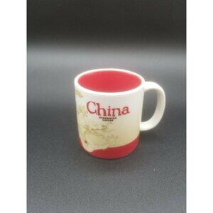 Starbucks Mini Espresso China Icon Mug Mt Everest Chinese Dragon 3 Fl Oz